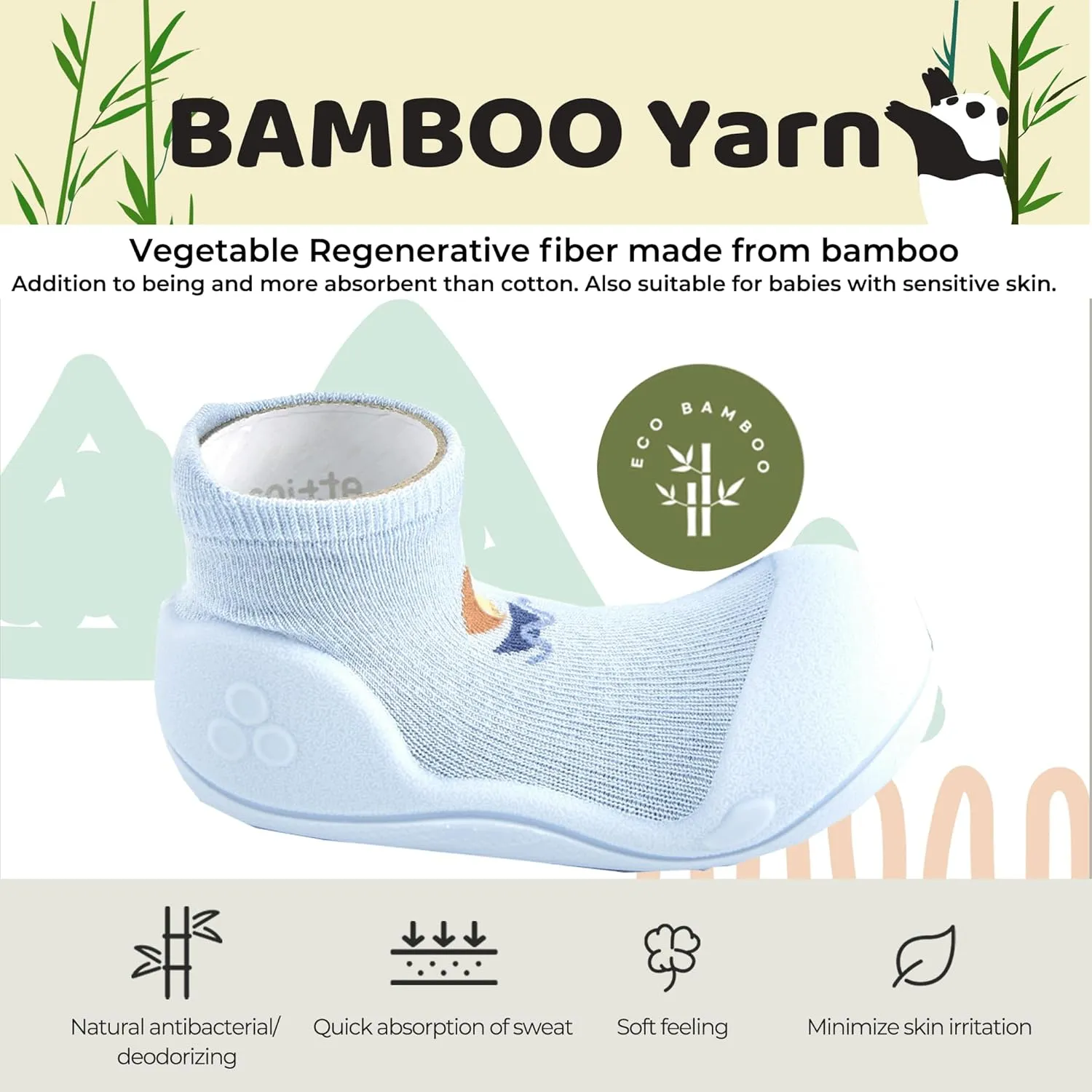 3.5 Baby Sock Shoes for Baby Boy & Girl, Soft, Non-Slip Toddler Sock Shoes, Breathable Infant Walking Shoes, First Steps Baby Shoes, Fun Animal-Themed Designs, Easy to Put On