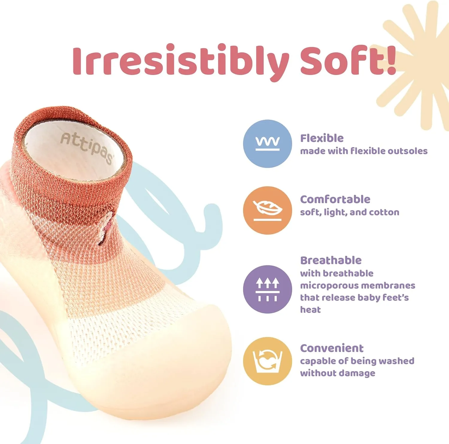 3.5 Baby Sock Shoes for Baby Boy & Girl, Soft, Non-Slip Toddler Sock Shoes, Breathable Infant Walking Shoes, First Steps Baby Shoes, Fun Animal-Themed Designs, Easy to Put On