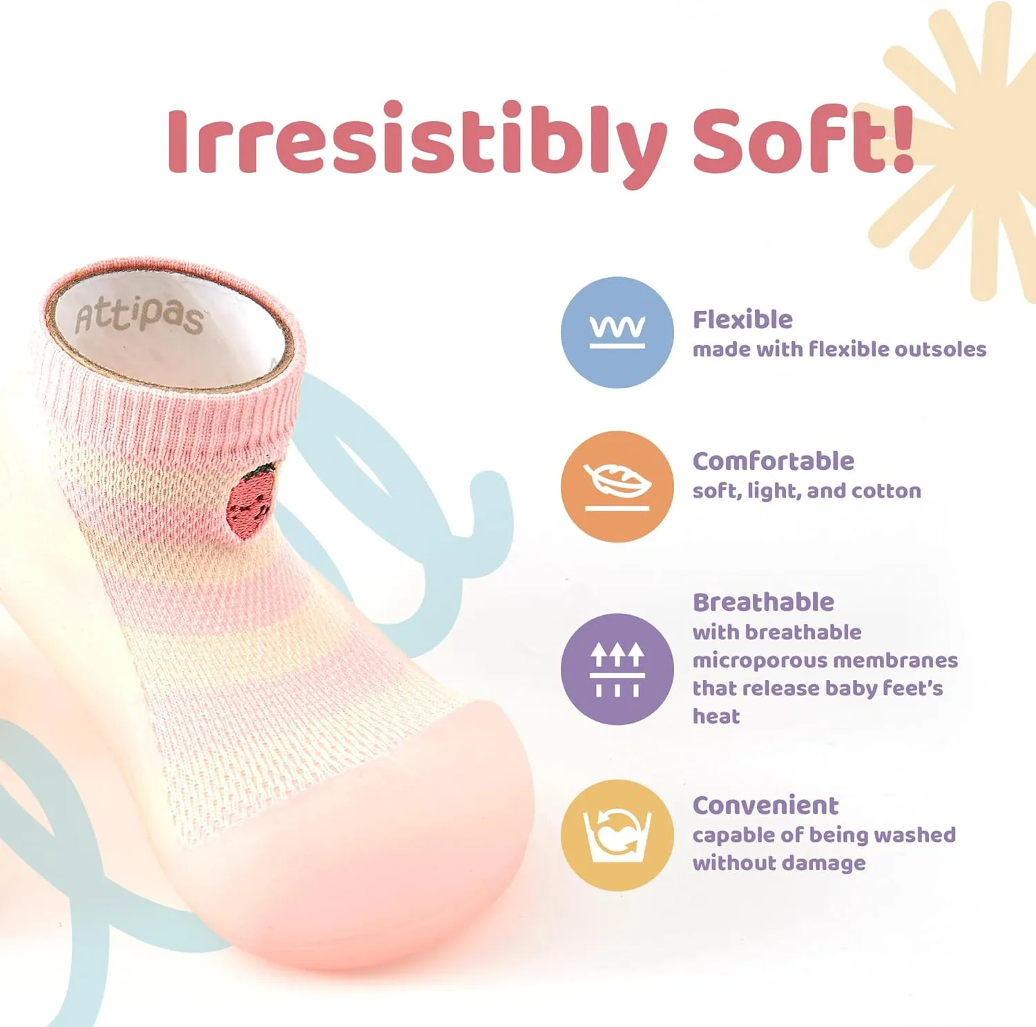 3.5 Baby Sock Shoes for Baby Boy & Girl, Soft, Non-Slip Toddler Sock Shoes, Breathable Infant Walking Shoes, First Steps Baby Shoes, Fun Animal-Themed Designs, Easy to Put On