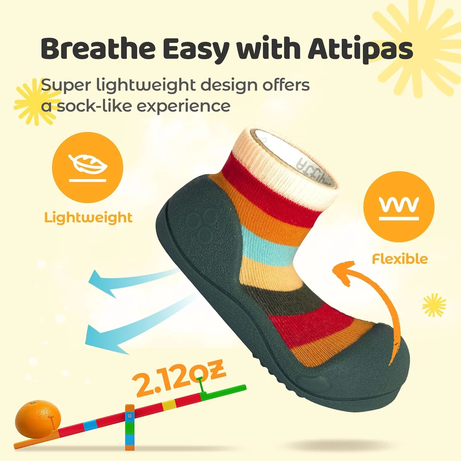 3.5 Baby Sock Shoes for Baby Boy & Girl, Soft, Non-Slip Toddler Sock Shoes, Breathable Infant Walking Shoes, First Steps Baby Shoes, Fun Animal-Themed Designs, Easy to Put On