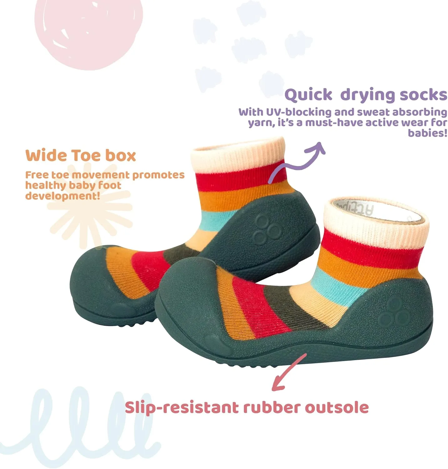 3.5 Baby Sock Shoes for Baby Boy & Girl, Soft, Non-Slip Toddler Sock Shoes, Breathable Infant Walking Shoes, First Steps Baby Shoes, Fun Animal-Themed Designs, Easy to Put On