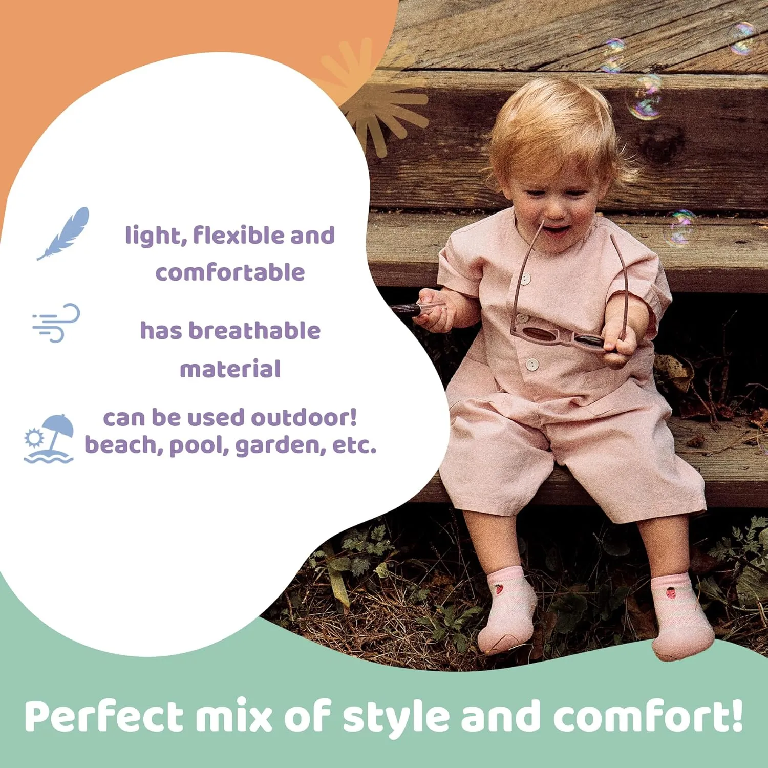 3.5 Baby Sock Shoes for Baby Boy & Girl, Soft, Non-Slip Toddler Sock Shoes, Breathable Infant Walking Shoes, First Steps Baby Shoes, Fun Animal-Themed Designs, Easy to Put On