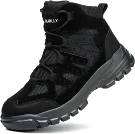 Asiman Steel Toe Boots for Men Women Industrial Construction Safety Boots Lightweight Comfortable Work Shoes Non-Slip Puncture Proof Composite Toe Shoes