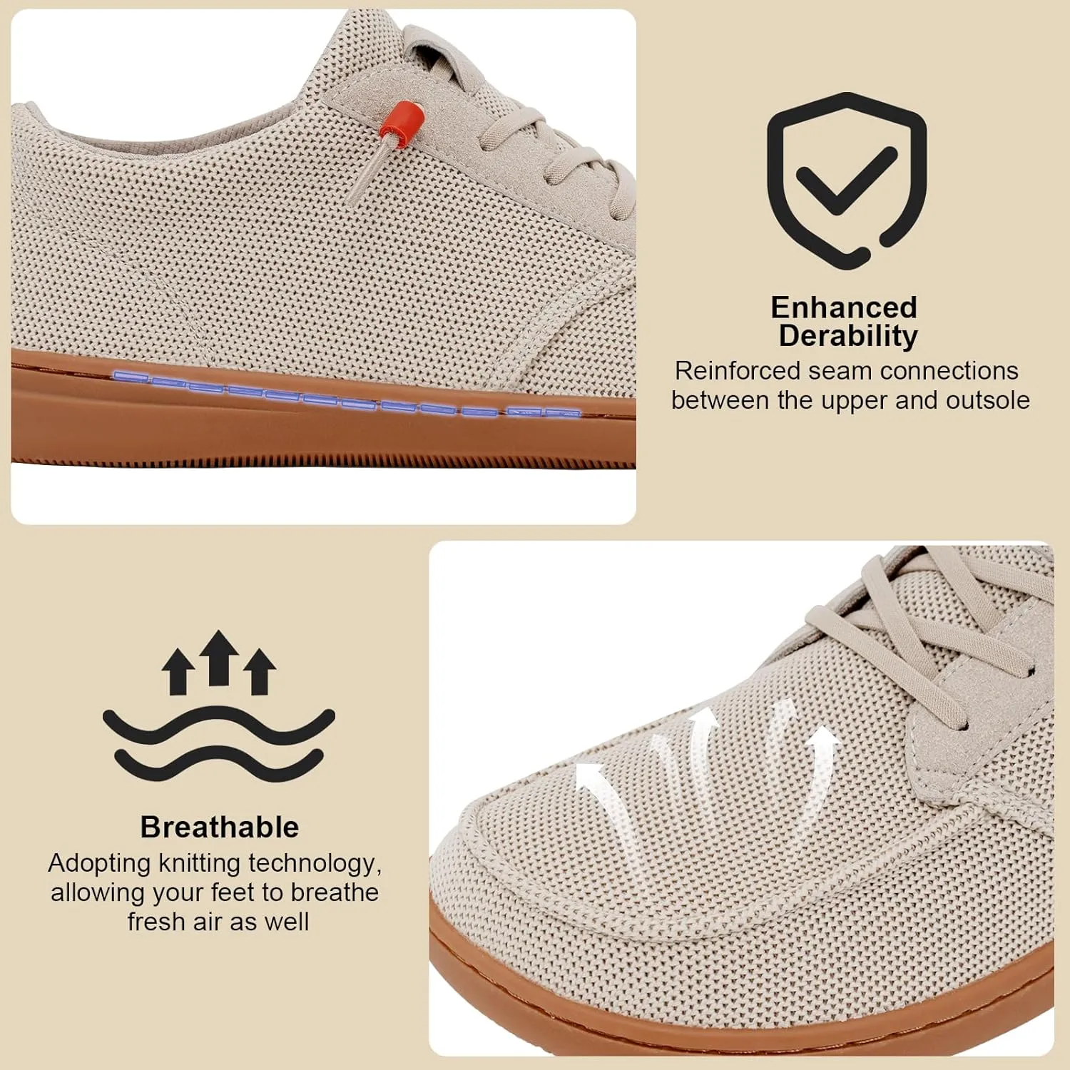 Barefoot Wide Toe Box Shoes for Women - Minimalist Barefoot Shoes with | Zero Drop Sole | Extra Wide Slip on for Walking
