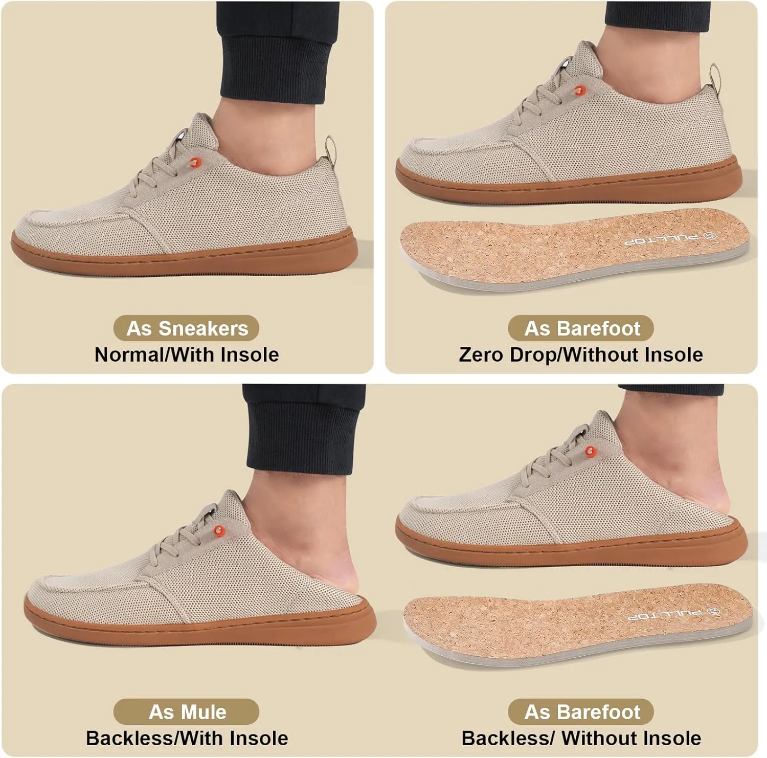 Barefoot Wide Toe Box Shoes for Women - Minimalist Barefoot Shoes with | Zero Drop Sole | Extra Wide Slip on for Walking