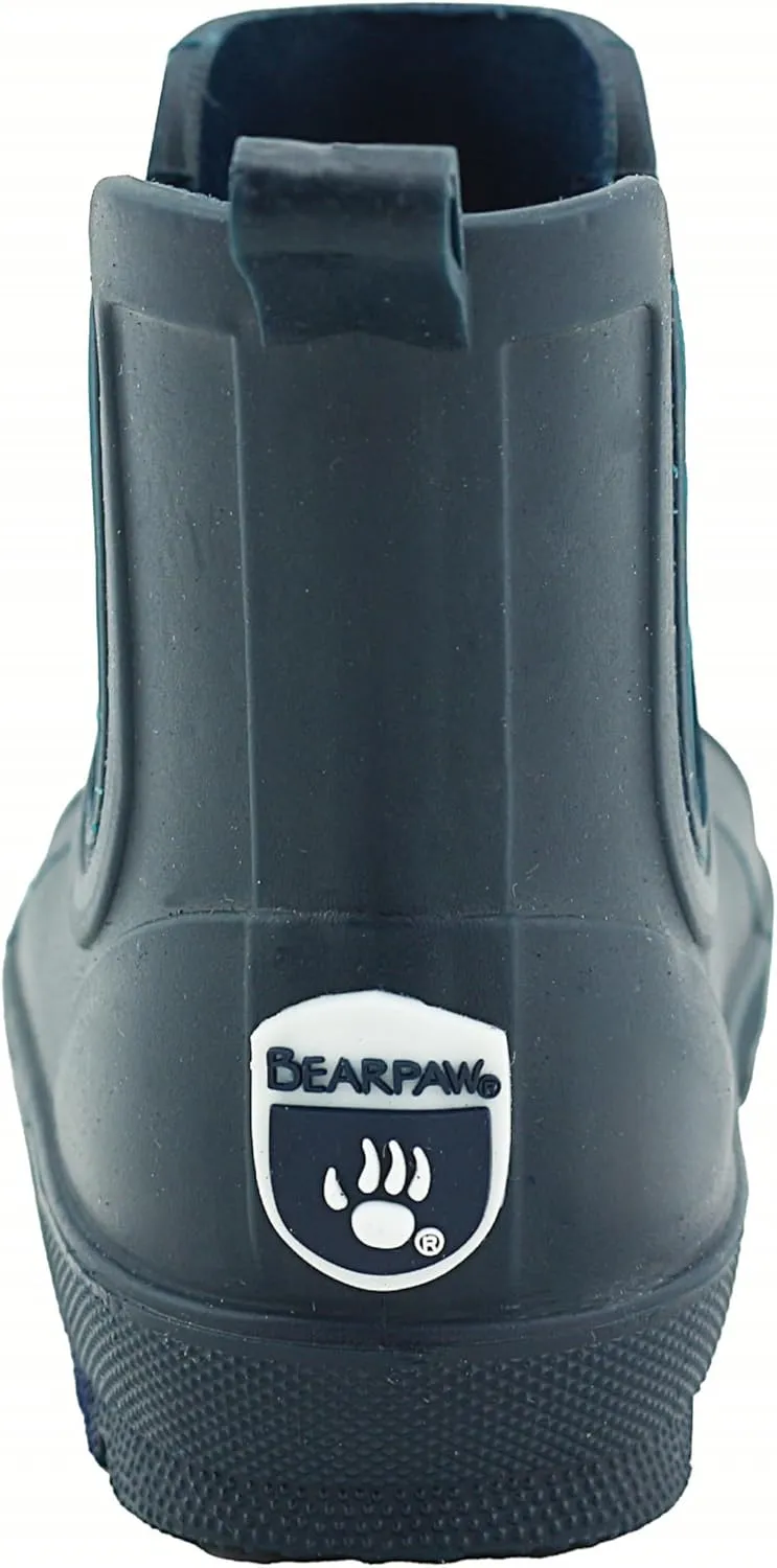 BEARPAW Toddler Rain Boots, Waterproof Rubber Kids Rainboot, Girls/Boys Light Water Shoes for Muddy Park/Hiking