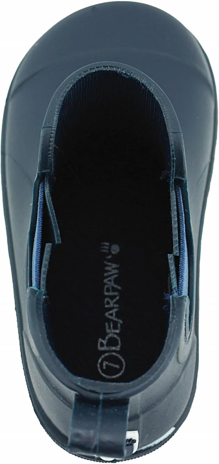 BEARPAW Toddler Rain Boots, Waterproof Rubber Kids Rainboot, Girls/Boys Light Water Shoes for Muddy Park/Hiking