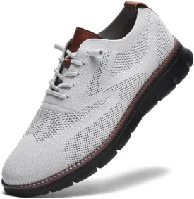 Breeze Shoes for Men Oxfords Lace-Up Lightweight Casual Walking Shoes Comfortable Dress Shoes for Men