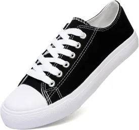 Canvas Shoes for Women Casual Low Top Sneakers Fashion Womens Tennis Shoes for Everyday Wear