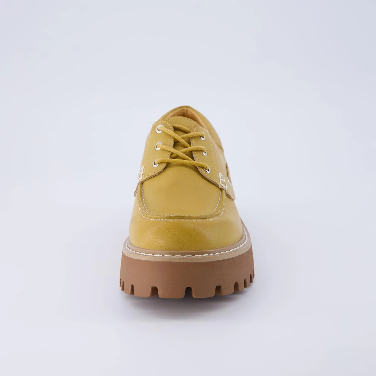 CUSHIONAIRE Women's Beam Chunky Boat Loafer  Memory Foam, Wide Widths Available