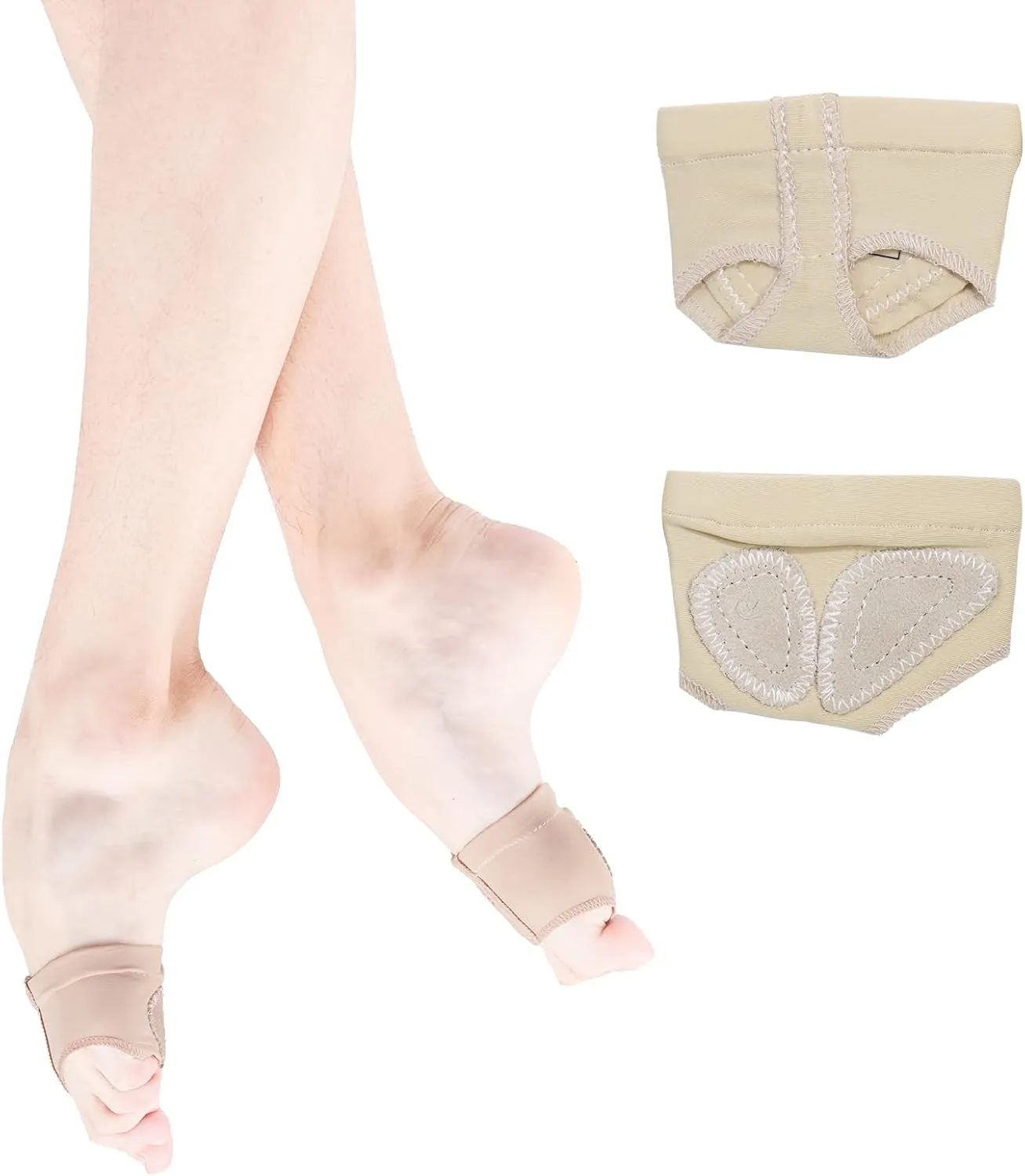 Dance Foot Undies Thong Half Sole Shoes Lyrical Dance Paws Pads Ballet Belly Contemporary Dance Shoes for Women Girls