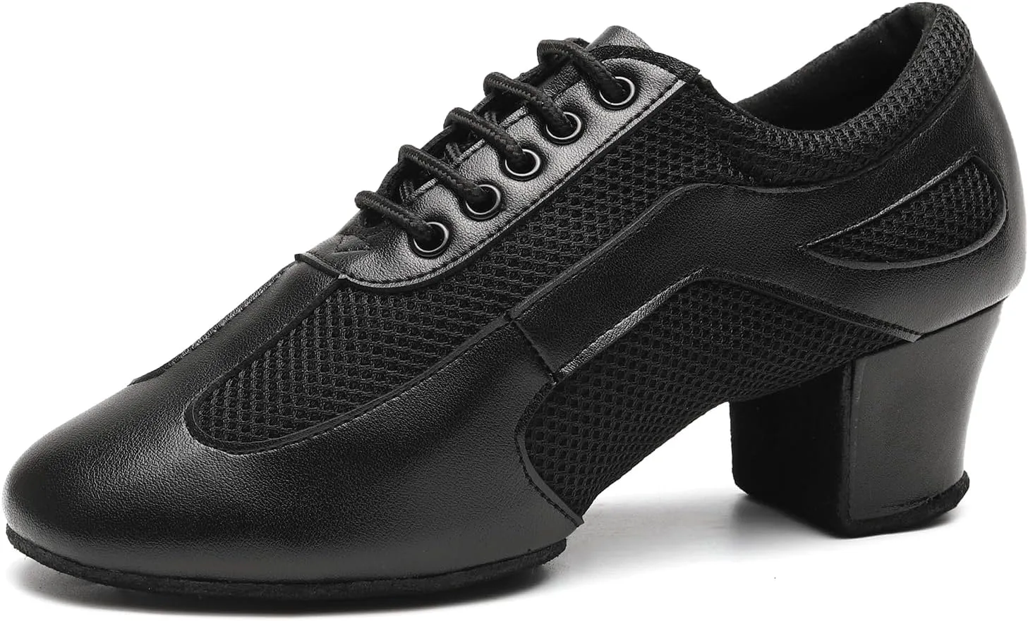 Dance Shoes for Women Ballroom Practice Training Split Sole Dancing Shoes 1.5 Inch Low Heel Latin Salsa Shoes