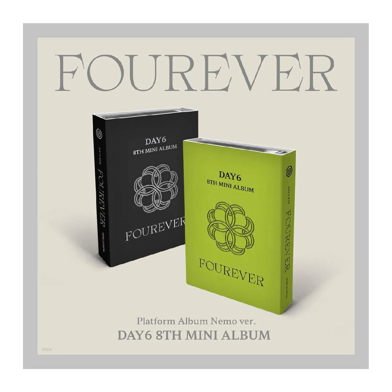 DAY6 FOUREVER 8th Mini Album Contents Photocard etc Tracking Day SIX D6 (Platform Black Version)