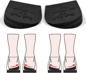Dr. Shoesert 3 Layers Adjustable Orthopedic Heel Wedge Inserts, Supination & Pronation Correction Insoles for Bow Legs, Knee Pain, Foot Alignment (Black, Small - Women's 4.5-8|Men's 6-8.5)