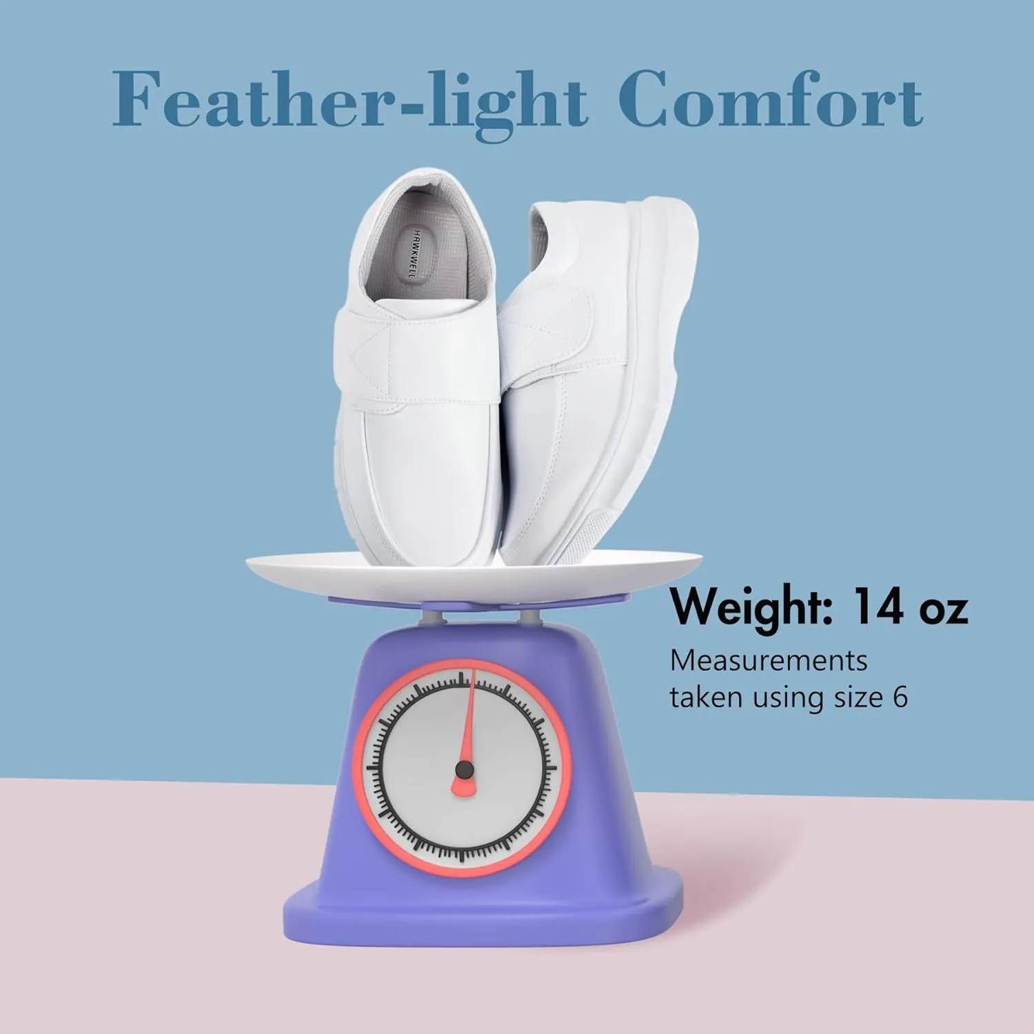 Hawkwell Women's Strap Lightweight Healthcare Nursing Shoes Slip Resistant Work Shoes