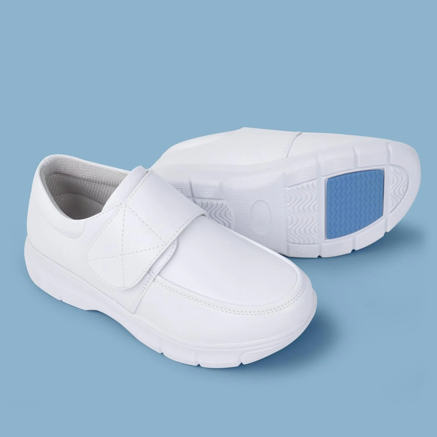 Hawkwell Women's Strap Lightweight Healthcare Nursing Shoes Slip Resistant Work Shoes