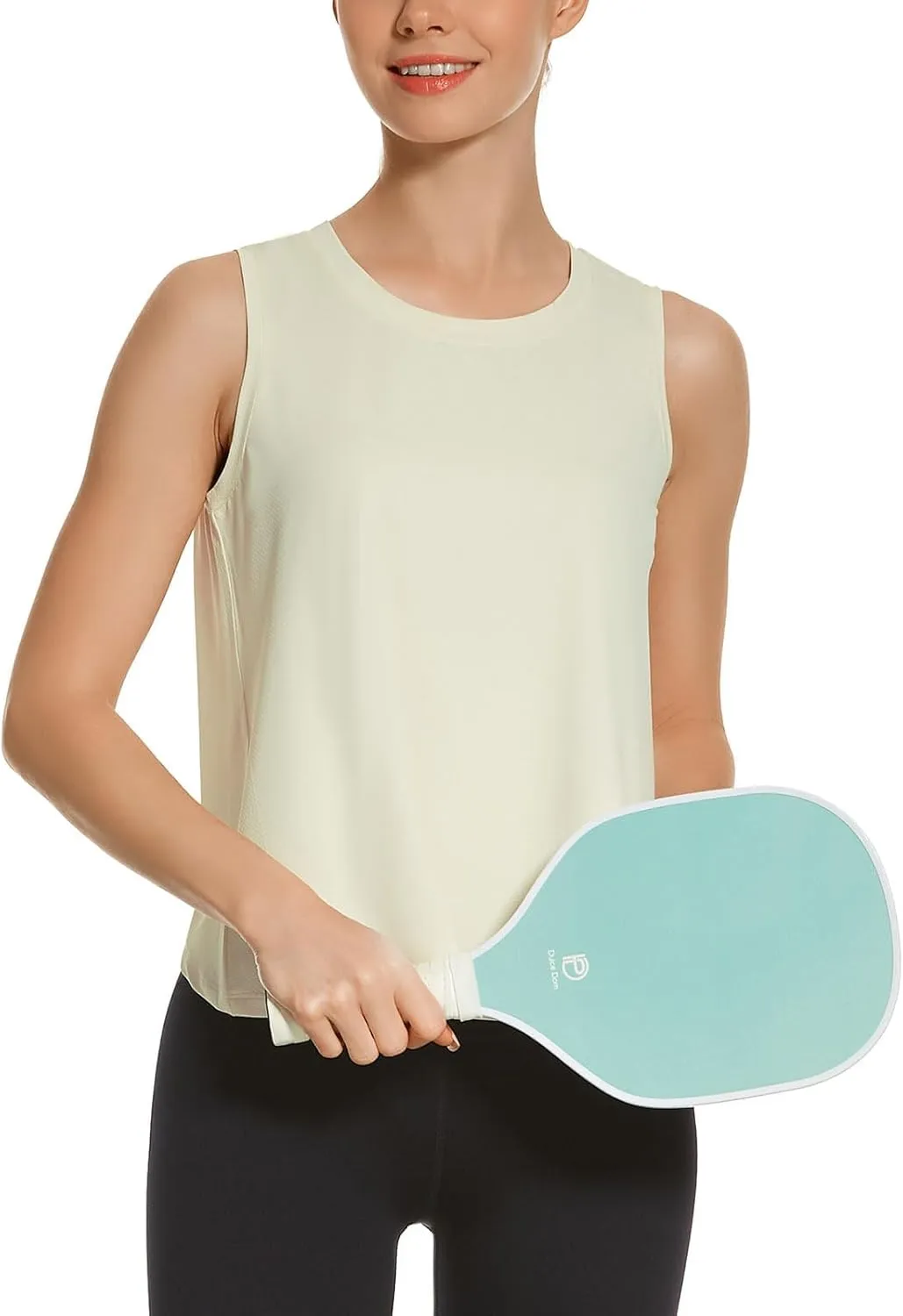 HODOSPORTS Workout Tops for Women UPF 50  Open Back Sleeveless Tank Tops Quick Dry Athletic Gym Yoga Shirts Loose Fit