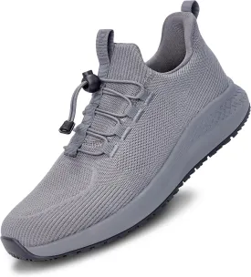 Mens Non Slip Work Shoes Slip On Water Resistant Chef Shoe for Restaurant Kitchen Food Service Working Waterproof Walking Sneakers Breathable and Lightweight