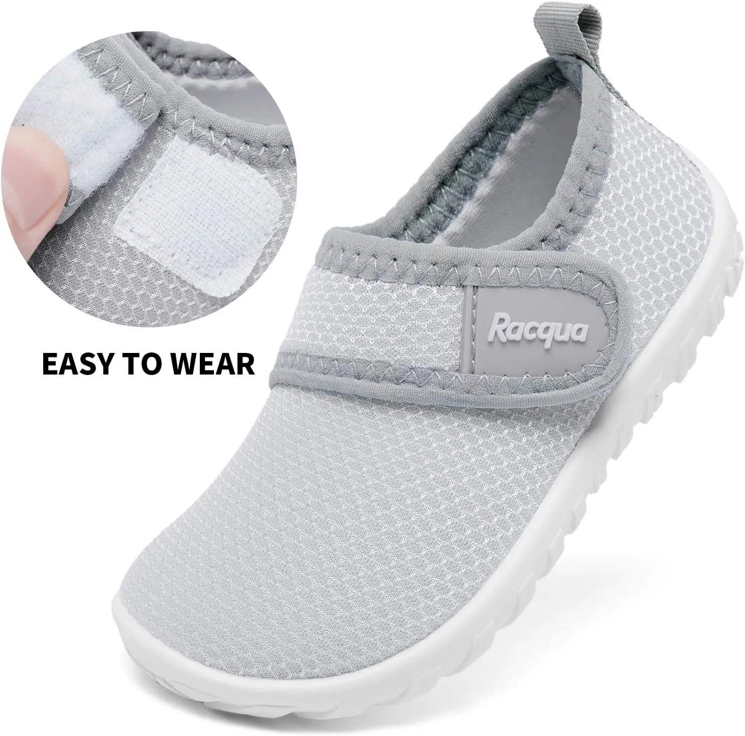 Racqua Toddler Baby Water Shoes Swimming Slip On Shoes for Kids Boys Girls(Baby/Toddler)