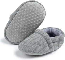 Sawimlgy Newborn Infant Baby Boys Girls Cute Cartoon Slipper Soft Non Skid Sole Slip On House Animal Indoor Sock Shoes Crib Moccasins for New Walkers