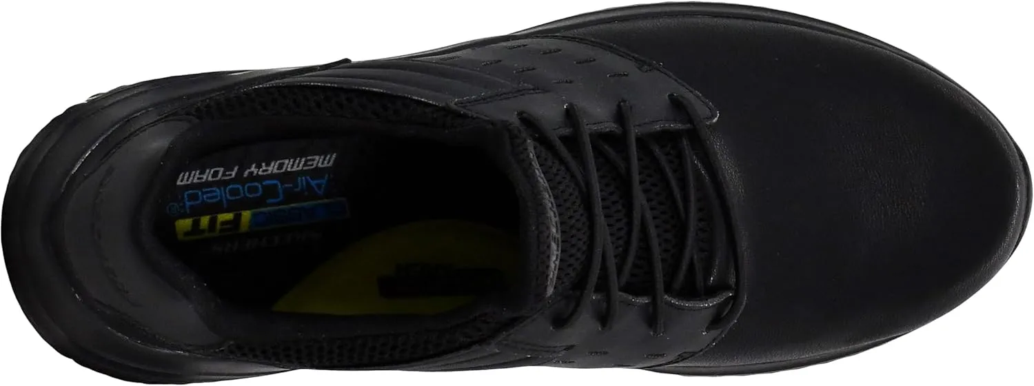 Skechers Men's Delson 3.0 - Ezra Leather Bungee Lace Slip on Sneakers
