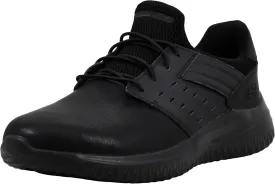 Skechers Men's Delson 3.0 - Ezra Leather Bungee Lace Slip on Sneakers