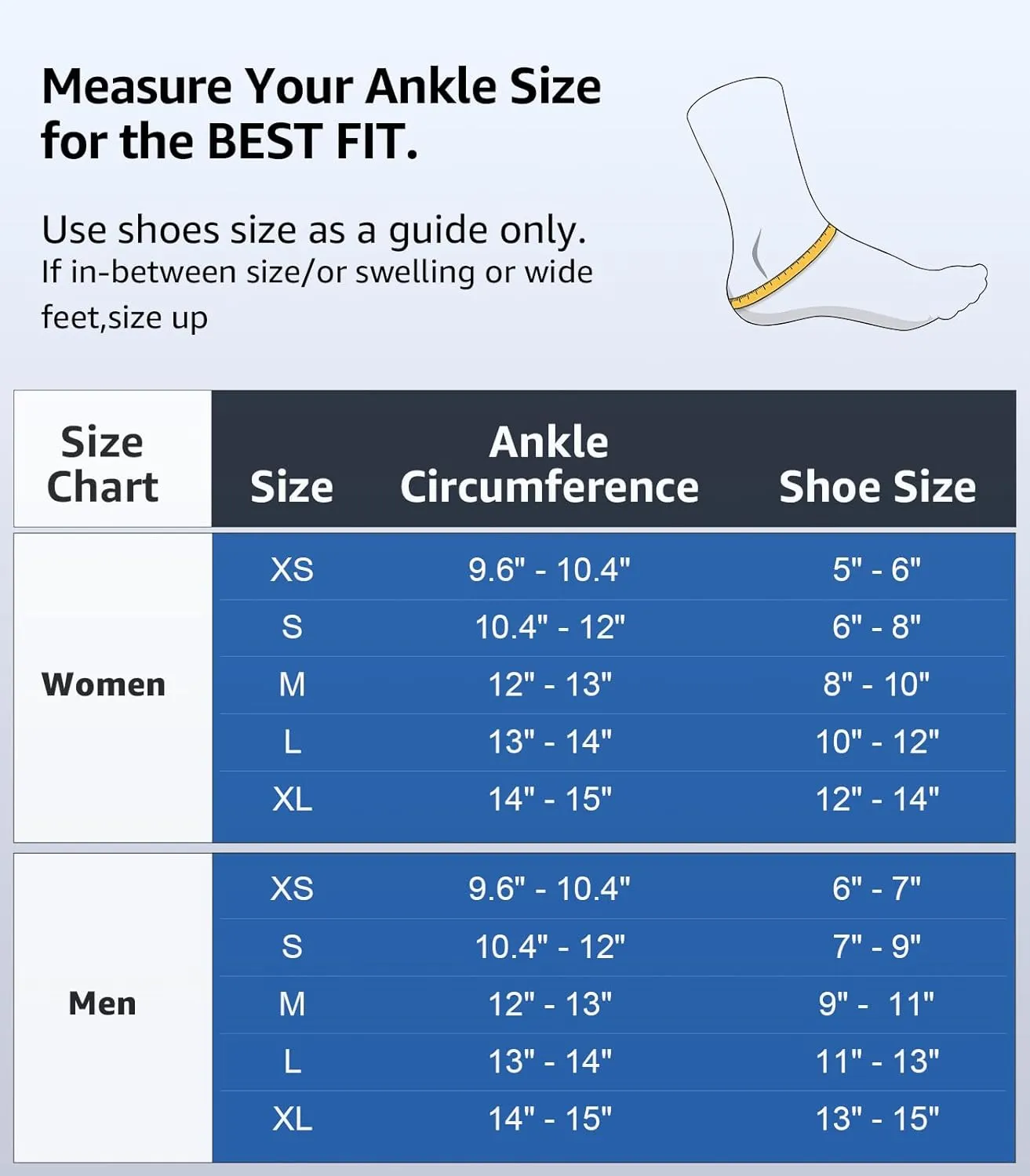 Slim-Fit Ankle Brace for Sprained Ankle, Quick Lace Up Ankle Support for Women Men With 2 Auto-Shaped Pads, Air Fabric Cool Ankle Stabilizer for Injury Recover, Running,Sports, M(12-13)