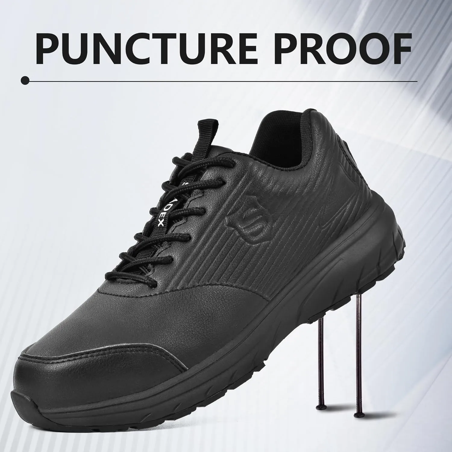 SUADEX Steel Toe Shoes for Men Women Safety Toe Work Shoes Breathable Steel Toe Sneakers Puncture Resistant