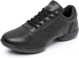 SWDZM Ballroom Salsa Practice Dance Sneakers Cheer Shoes for Women Cheerleading Athletic Dance Shoes