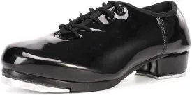 SWDZM Women's & Men's & Kid's Jazz Tap Dance Shoes Tap-Flex Patent Leather Tap Shoe,WX-Tap
