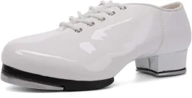SWDZM Women's & Men's & Kid's Jazz Tap Dance Shoes Tap-Flex Patent Leather Tap Shoe,WX-Tap