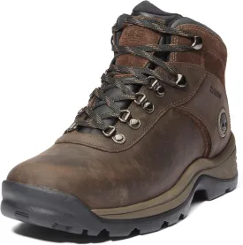 Timberland Men's Flume Mid Waterproof Hiking Boot, Dark Brown, 11