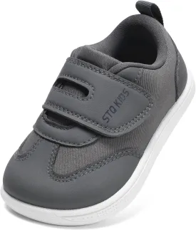 Toddler Wide Toe Box Shoes: Boys Barefoot Shoe Girl Sneakers Little Kids Tennis Non-Slip Zero Drop First Walking Breathable Running Athletic School Gym Sneaker