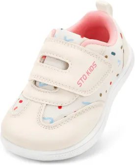 Toddler Wide Toe Box Shoes: Boys Barefoot Shoe Girl Sneakers Little Kids Tennis Non-Slip Zero Drop First Walking Breathable Running Athletic School Gym Sneaker