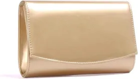 WALLYN'S Women Patent Leather Wallets Fashion Clutch Purses, Evening Bag Handbag Solid Color