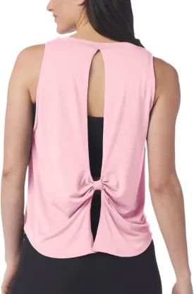 WMZCYXY Workout Yoga Tops Open Back Shirts Gym Workout Clothes Tie Back Tank Tops with Adjustable Fit