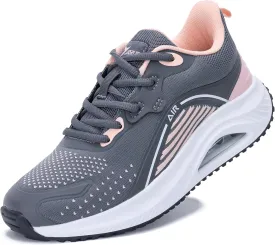 Womens Air Walking Shoes with Arch Support Tennis Orthotic Comfortable Sneakers for Plantar Fasciitis Pain Relief US 6-11