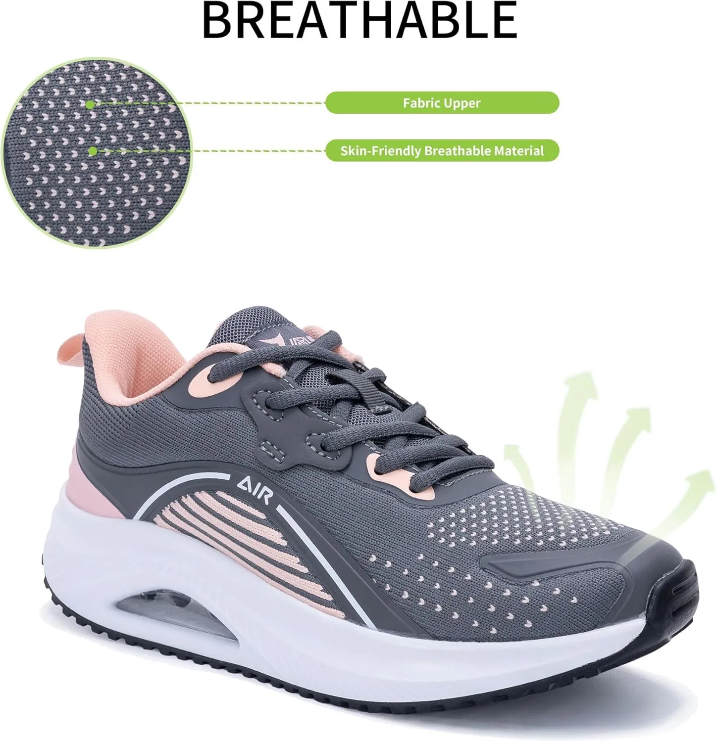 Womens Air Walking Shoes with Arch Support Tennis Orthotic Comfortable Sneakers for Plantar Fasciitis Pain Relief US 6-11