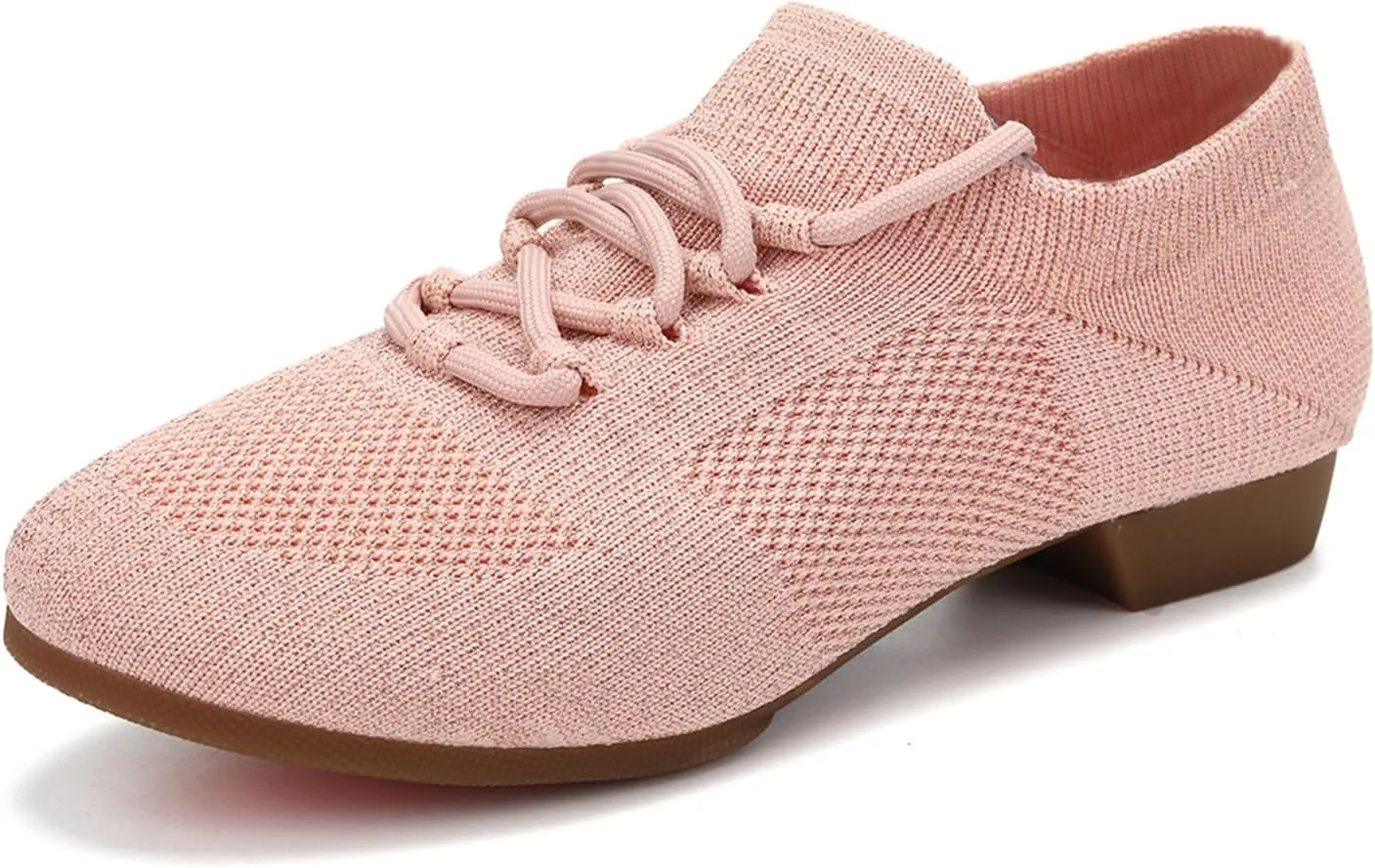 YKXLM Women Standard Practice Social Dance Sneaker Beginner Dance Practice Shoes for Women Low Heel Ballroom